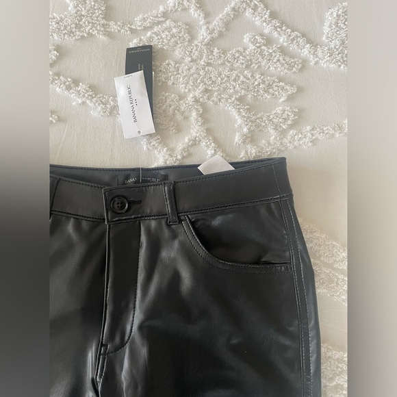 Banana Republic Slim Vegan Leather Pant - Picture 3 of 13
